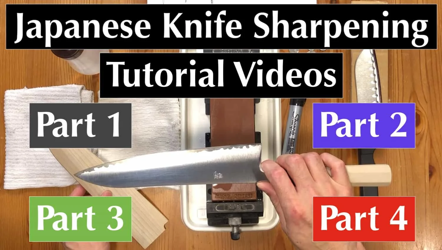 Eien Hunter-Ishikawa - Japanese Knife Sharpening Tutorial Videos Eien Hunter-Ishikawa - Japanese Knife Sharpening Tutorial Videos